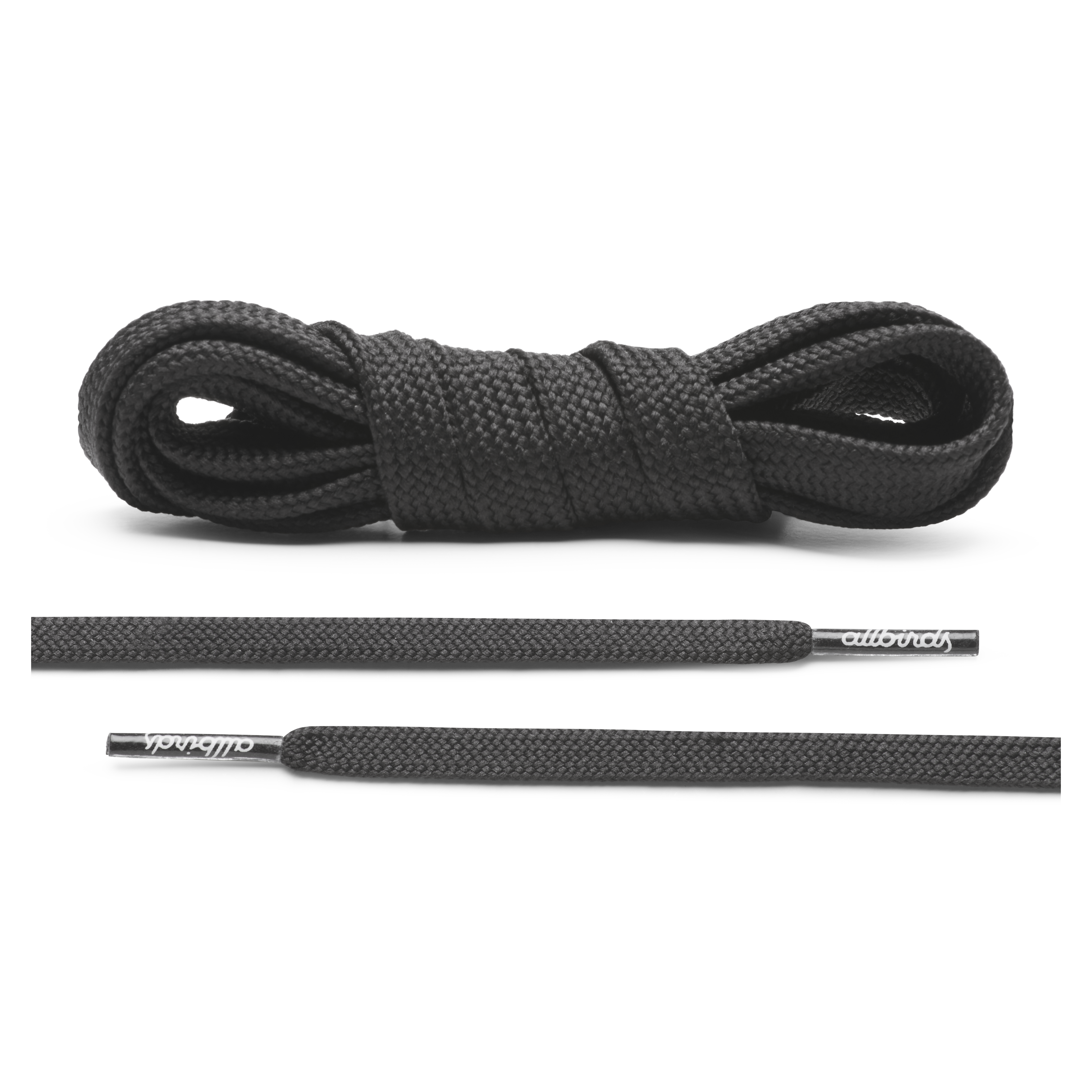 Allbirds Laces - True Black - Flat