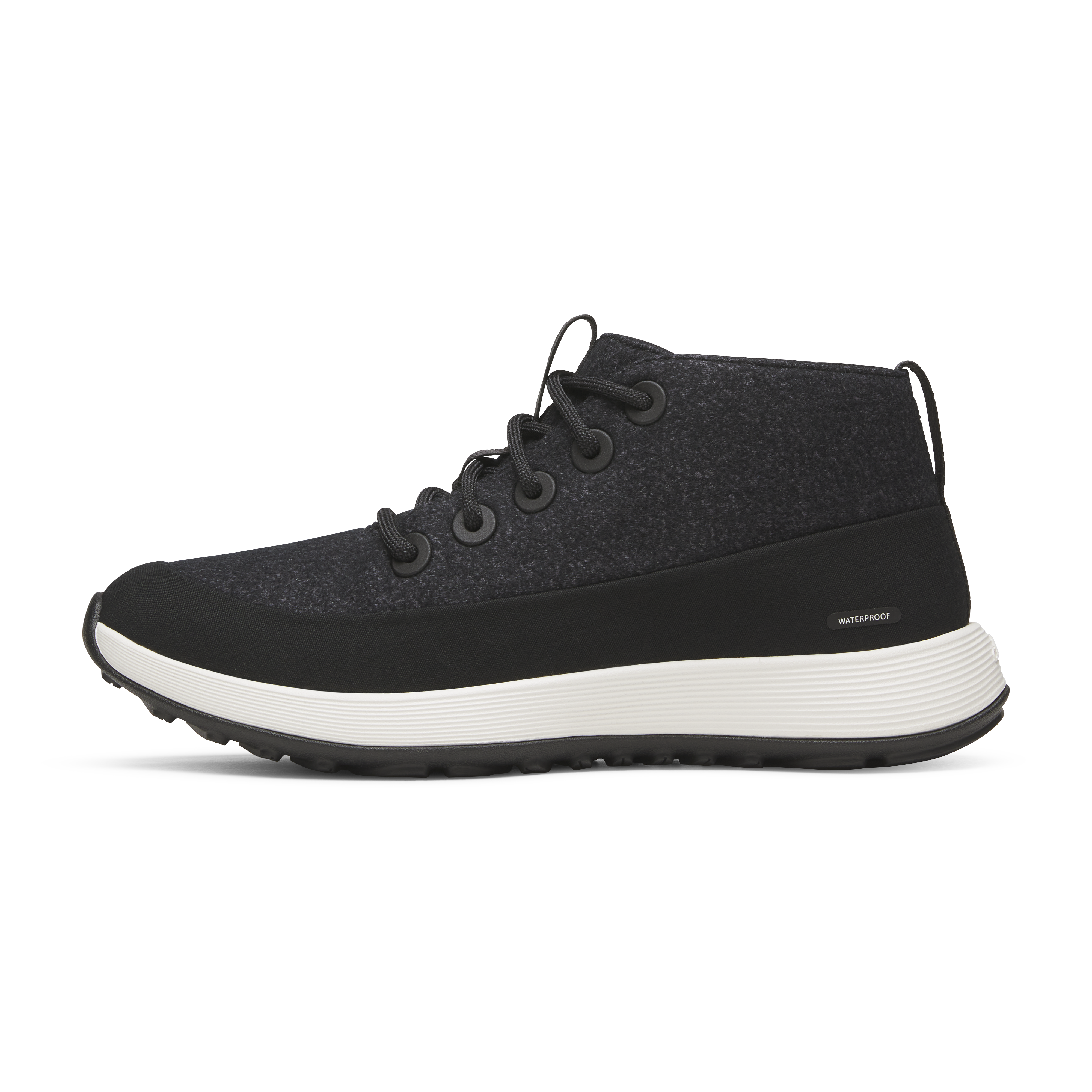 Men's Wool Runner NZ Mid Waterproof - Natural Black (Natural White Sole)