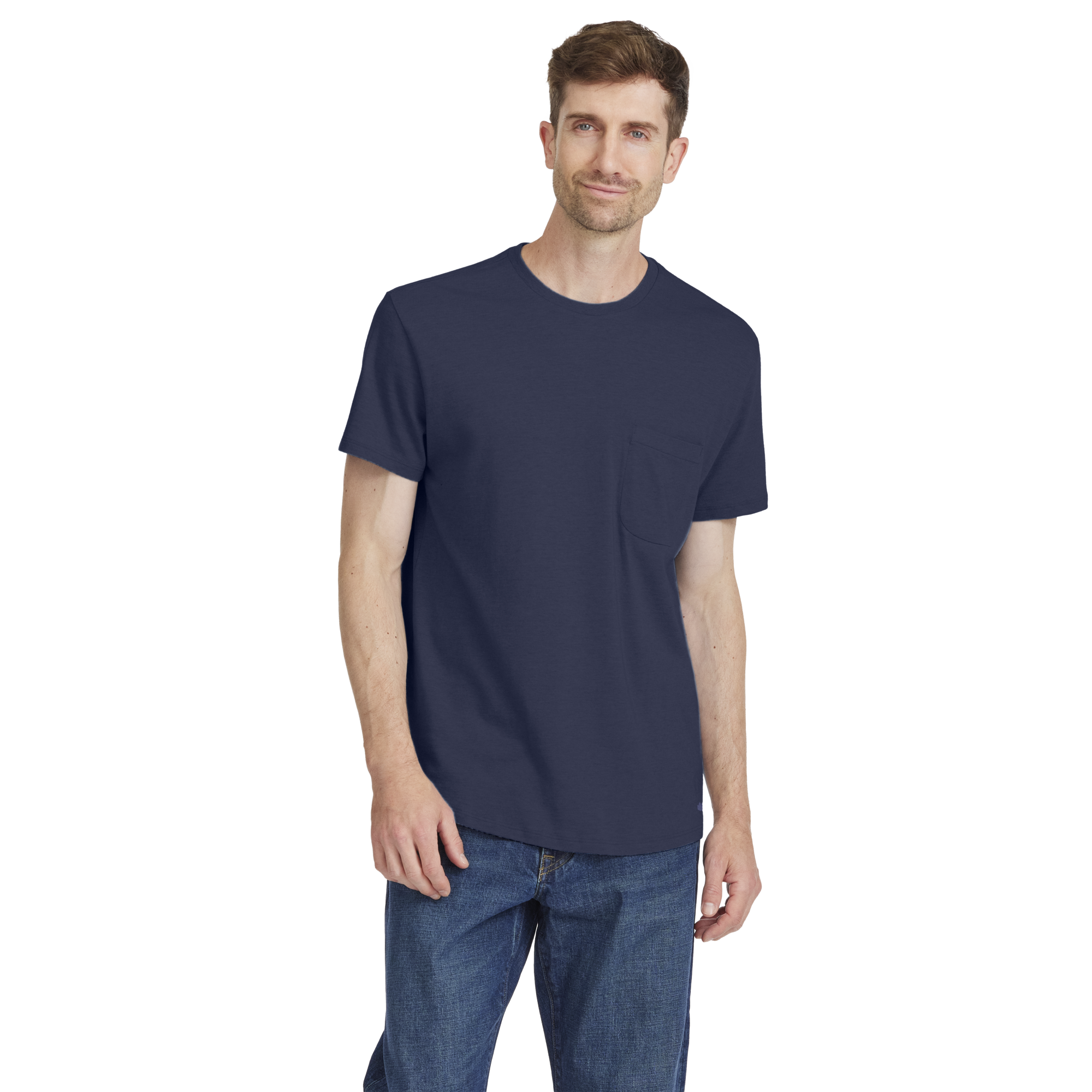 Men's Soft Merino Tee - Deep Navy