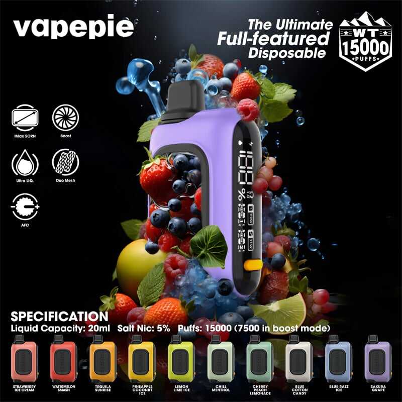 Tequila Sunrise & Vapepie RO 15000 PUFFS