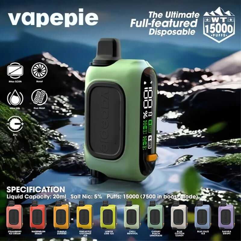 Strawberry Ice Cream & Vapepie RO 15000 PUFFS