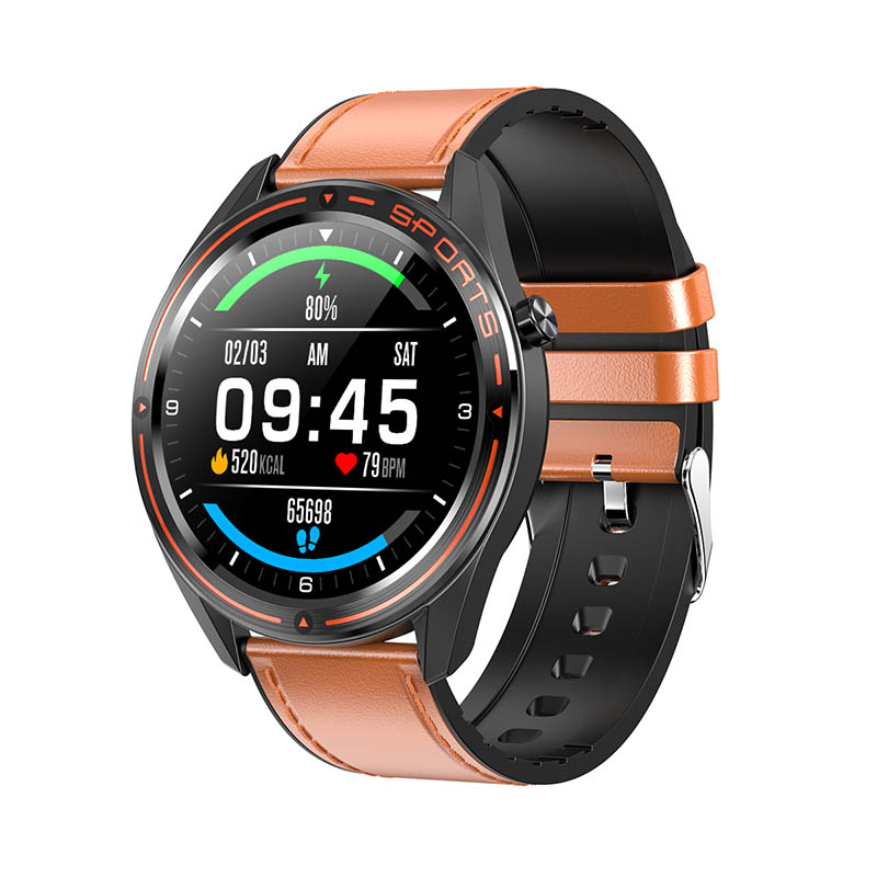 CORN WB02 Full-Round Touch Screen Blood Pressure Oxygen 24-Hour Heart Rate Monitor Weather Display IP68 Waterproof Smart Watch